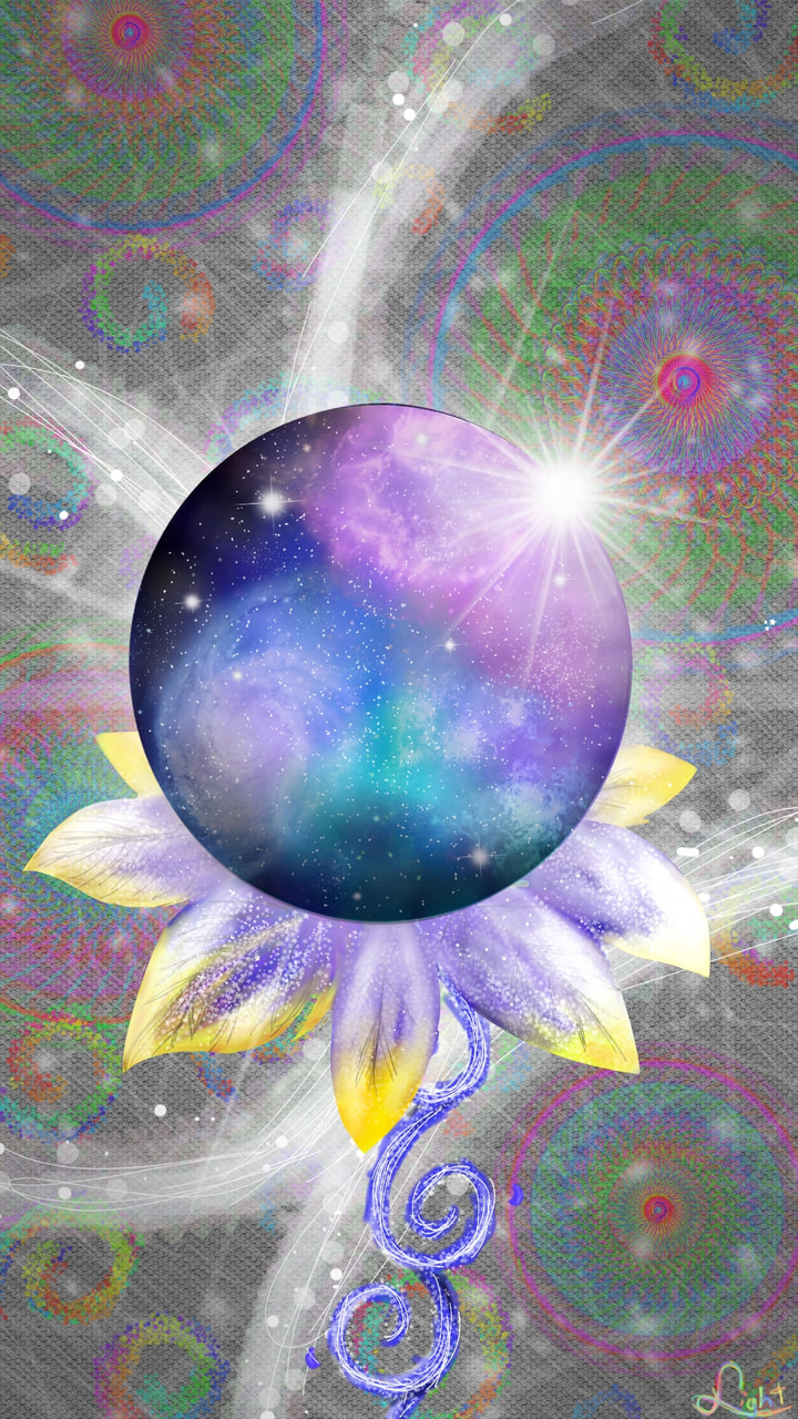 Galaxy is my flower #abstractchallenge #fridayswithsketch #flower #sketch #Galaxy #abstract #colorful #shininghtlight #shininght #sonysketch ‪@sonysketch‬ my tenth pic in featured