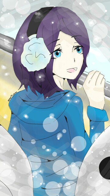 I want to try ice skating but mami wont let me. Plus I wanted to experience winter for the first time so I let my OC have all the snowy days I havent experienced for the first time 😆😊 #fridayswithsketch #mywintermemory #anime #girl #OC #snow #iceskating