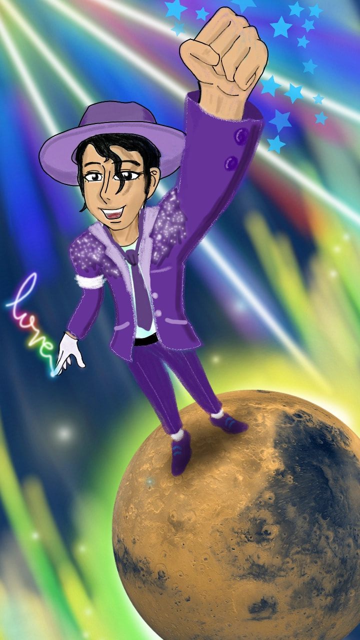 Tribute to the King, who still shins like million stars in the sky. Drew this weeks ago and hope I did it right. #MJ #Moonwalker #dancechallenge #vegan #veganlover