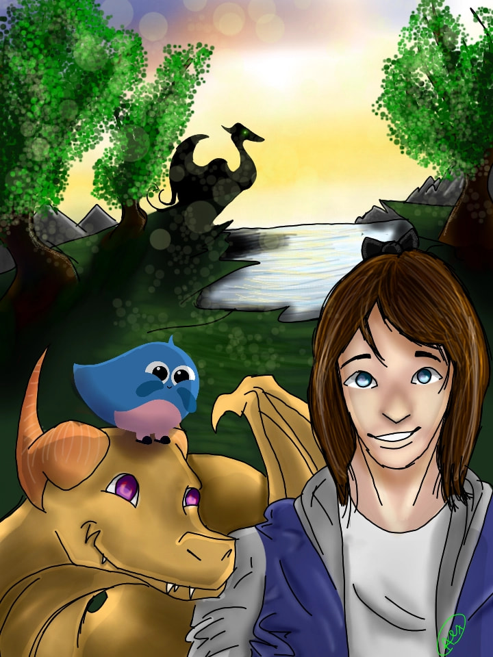 What would I do if I had one day to hang out with Otto? Hum.. I would go with him to a dragon land! :D #ottoday #fridayswithsketch Hope you like it ❤ #immaforgethowtodrawpeople #dragon