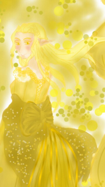 Elf in Golden hair .  #goldchallenge