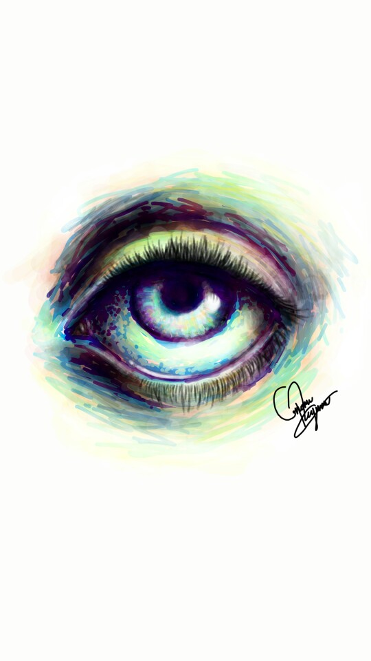 Now it's finished! ‪@Maya D‬ :P a left eye.