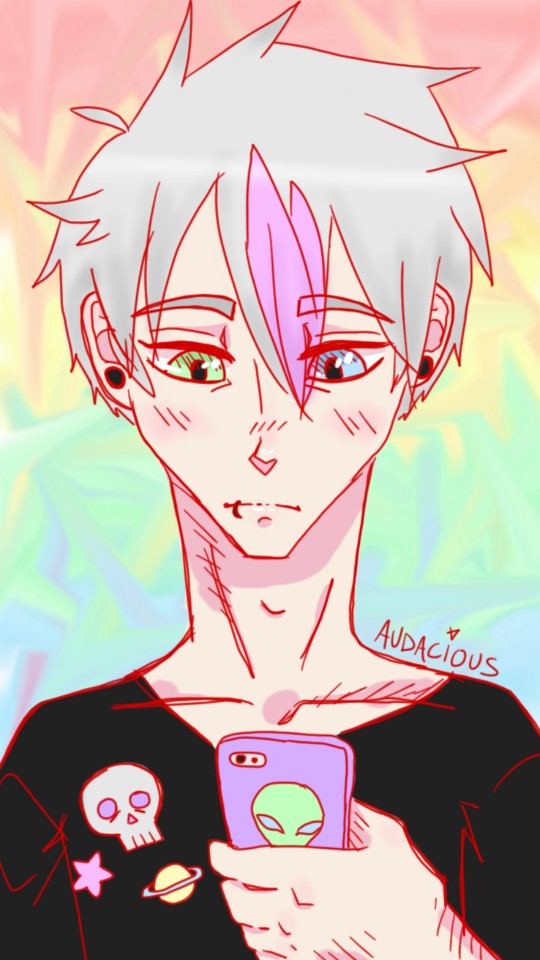 For ‪@KING_KEEWEED‬! I created this cutie for you because you've always been very nice to me! #myocgifttoyou #fridayswithsketch #kawaii