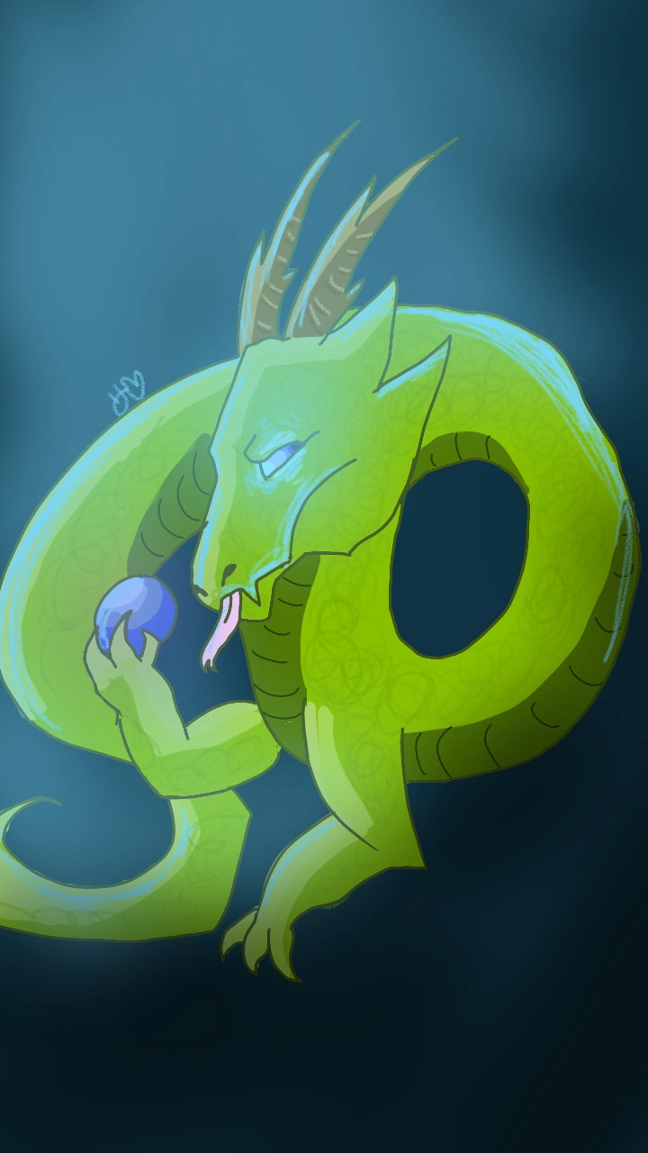 Here is my #fridayswithsketch it's my favorite animal, the d r a g o n hehehhee #EmojiChallenge 🐉🐉🐉 Edit: THIS BITCH GOT F E A T U R E D  💚💜💜💙💚💜💚💚💚