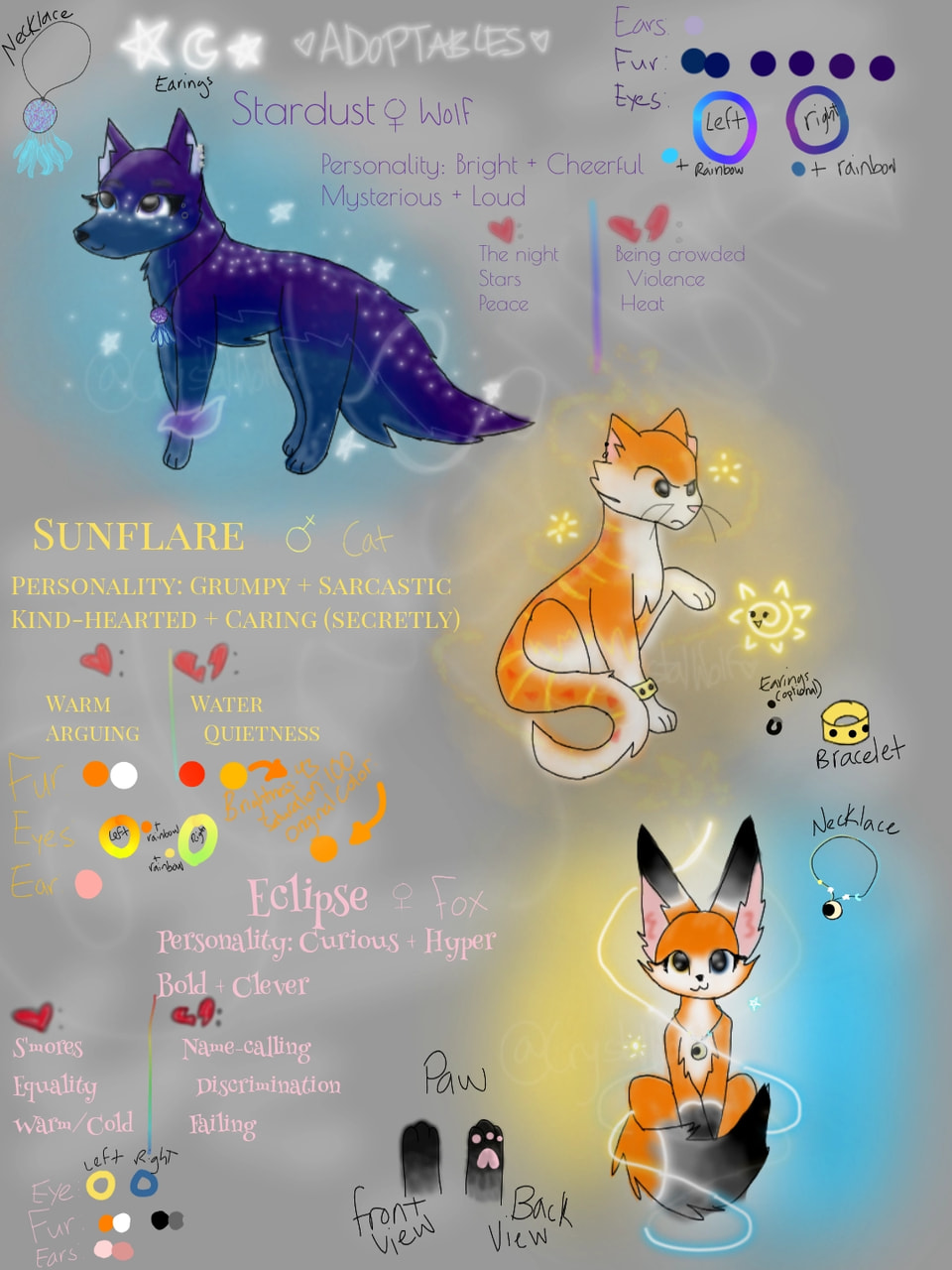 (☆ALL ARE TAKEN☆) #fridayswithsketch #myadoptable (please read before asking me if you can adopt one, ALL ARE TAKEN. it's kinda annoying that I have to repeat myself.)