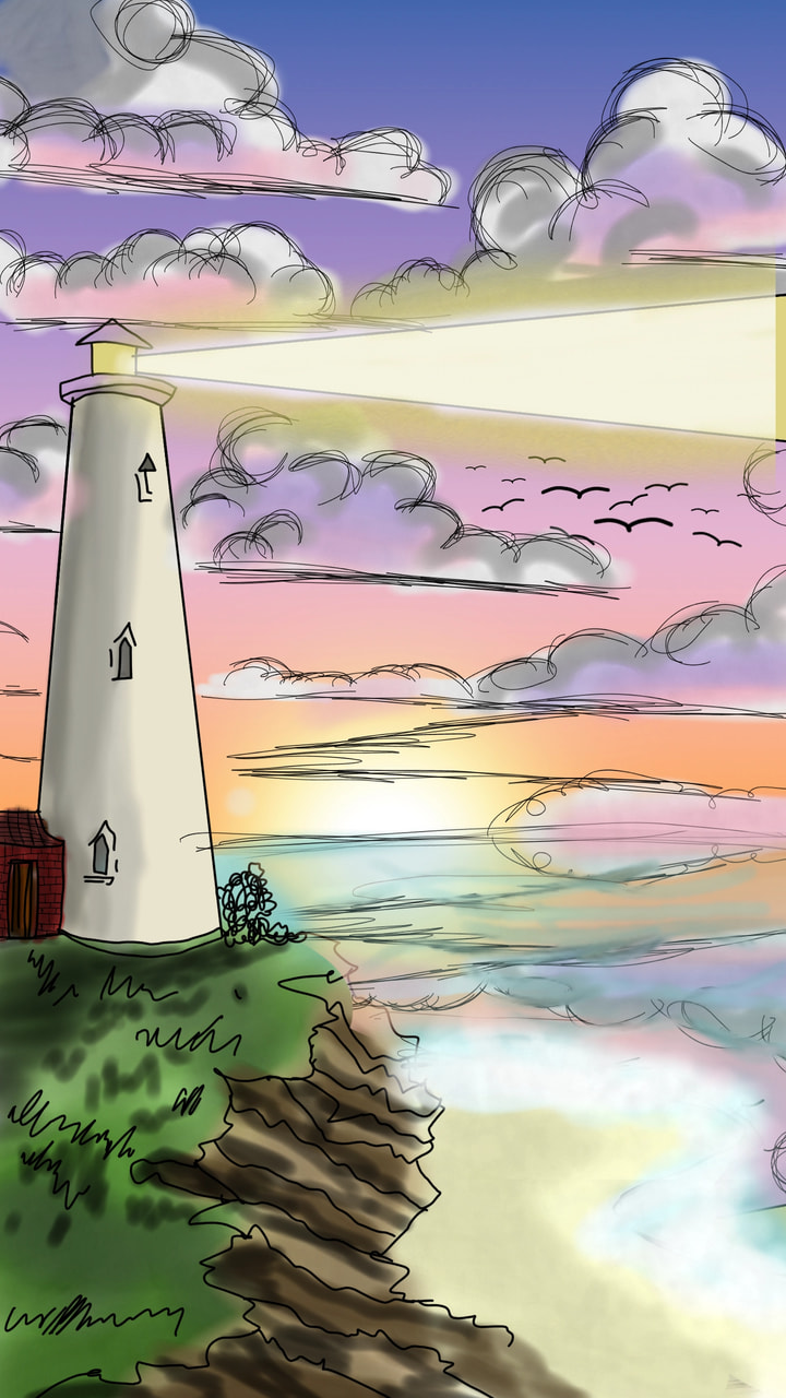 #fridayswithsketch #landscapechallenge #sonysketch  ‪@sonysketch‬ it's sunset and the sea is calm and the skyes are peaceful DO NOT EXPORT WITHOUT PERMISION