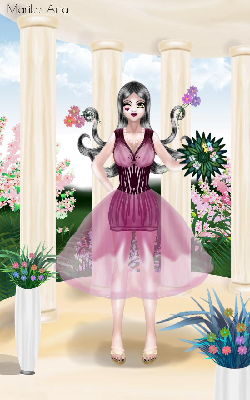 #minichallenge#spreadthelove#cheerup Kristina in the Fairy Kingdom #ShMA#MAoc#modelxyz#alien#marikaaria#woman#symmetrytool#stickers#dress #MAft