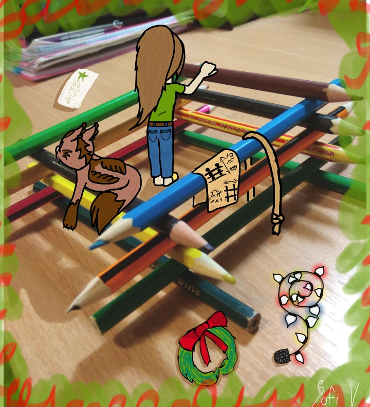 Самое время строить домик на Новый год! #photochallenge #fridayswithsketch #newyear                    И посмотрите работы замечательной художницы ‪@Agi_Agatha_Agi‬