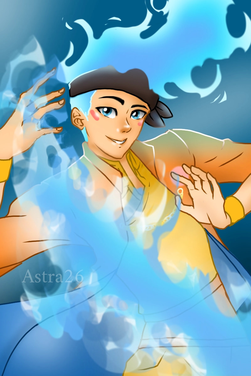 First time draw fire, i was planing to fuse them like Steven Universe jems does, but nah this is fine...well this is fun to draw 💕💕 i think this is the last challenge, going to miss it💗#fridayswithsketch #ottelchallenge