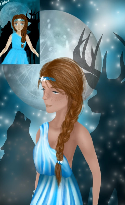 I decided to recreate my oldest picture that I draw the day I installed this app(16th August 2017). I'm actually pretty proud of it - Now I see I am getting better. And what do you think?#fridayswithsketch #redraw #RecreateChallenge #artemis #godness #pjo