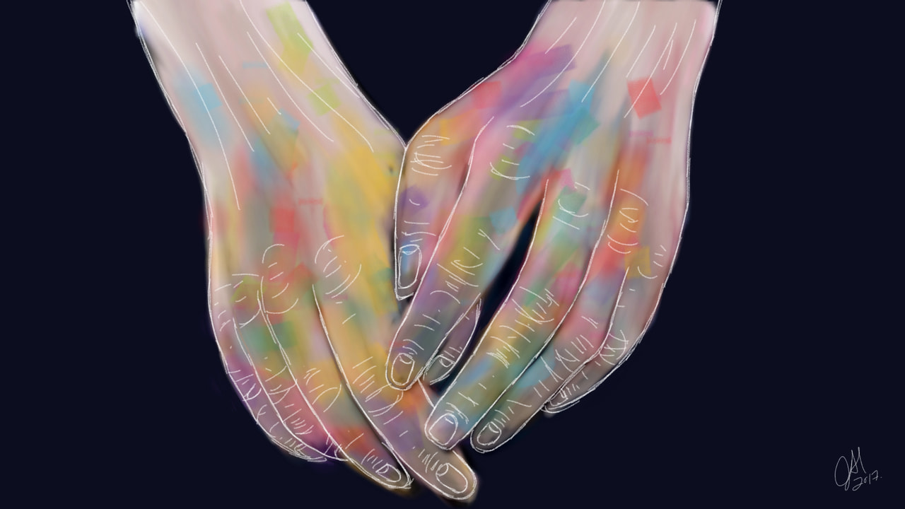 #Filthy #Inktober #Inktober2017 ‪@sonysketch‬ Filthy hands after painting 🎨