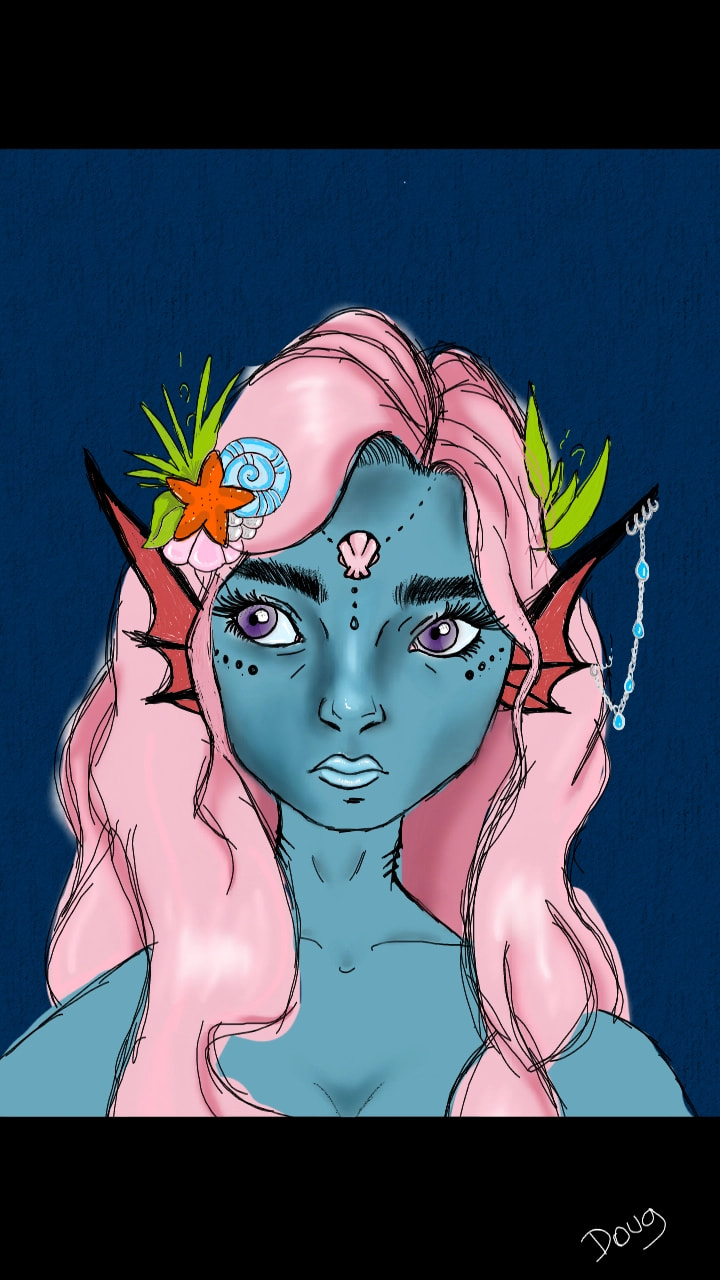 #MyAlien #fridayswithsketch ‪@sonysketch‬  A siren alien planet, because, why not?