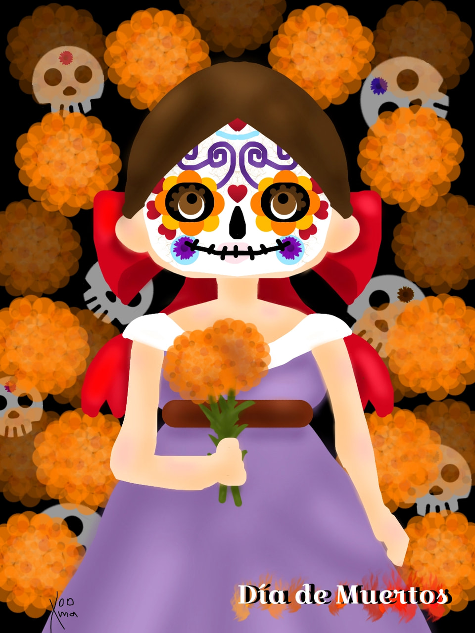 #diademuertos #fridayswithsketch 楽しい😆🎵