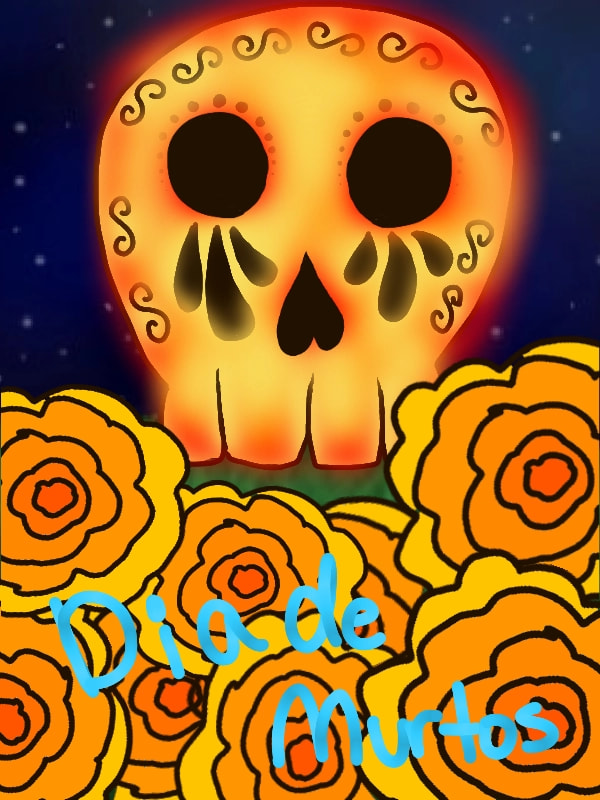 Happy (Late) Dia De Murtos! #diademuertos #fridayswithsketch (Edit: O GOSH IVE BEEN FEATURED!! Thank u guys so much!! =DDD )