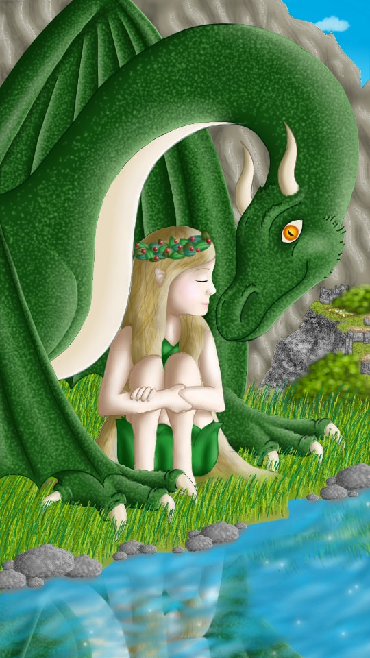 Finally finished!!! After months and months of hard work it looks like this... hope you like it! #elf #dragon #fridayswithsketch #travelchallenge