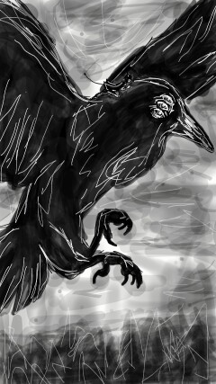 #flight #inktober2016 #raven #oc #black #myfavanimal #fridayswithsketch