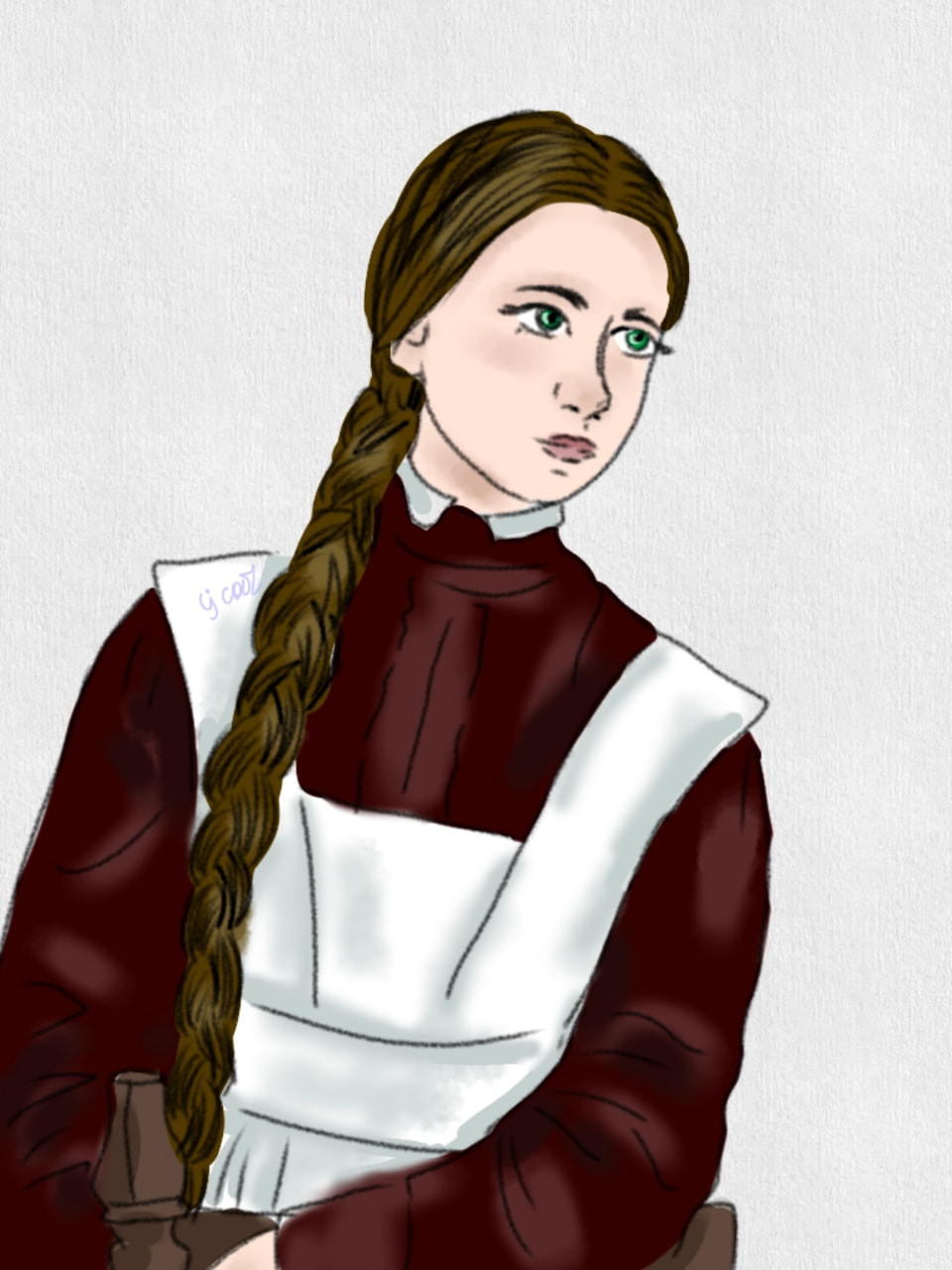 I always dreamed of living in Russia in the early 20th century. And when it came to the #pastlife, I immediately thought about the girl—high-school student of the last century. #fridayswithsketch