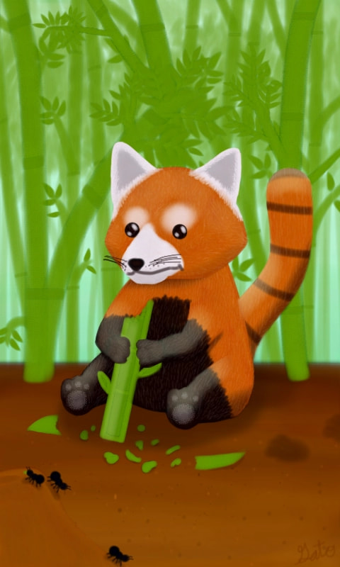 Fox+racoon+panda = the Red panda. This took awhile but I'm proud of it #animalchallenge #fridayswithsketch #RedPanda