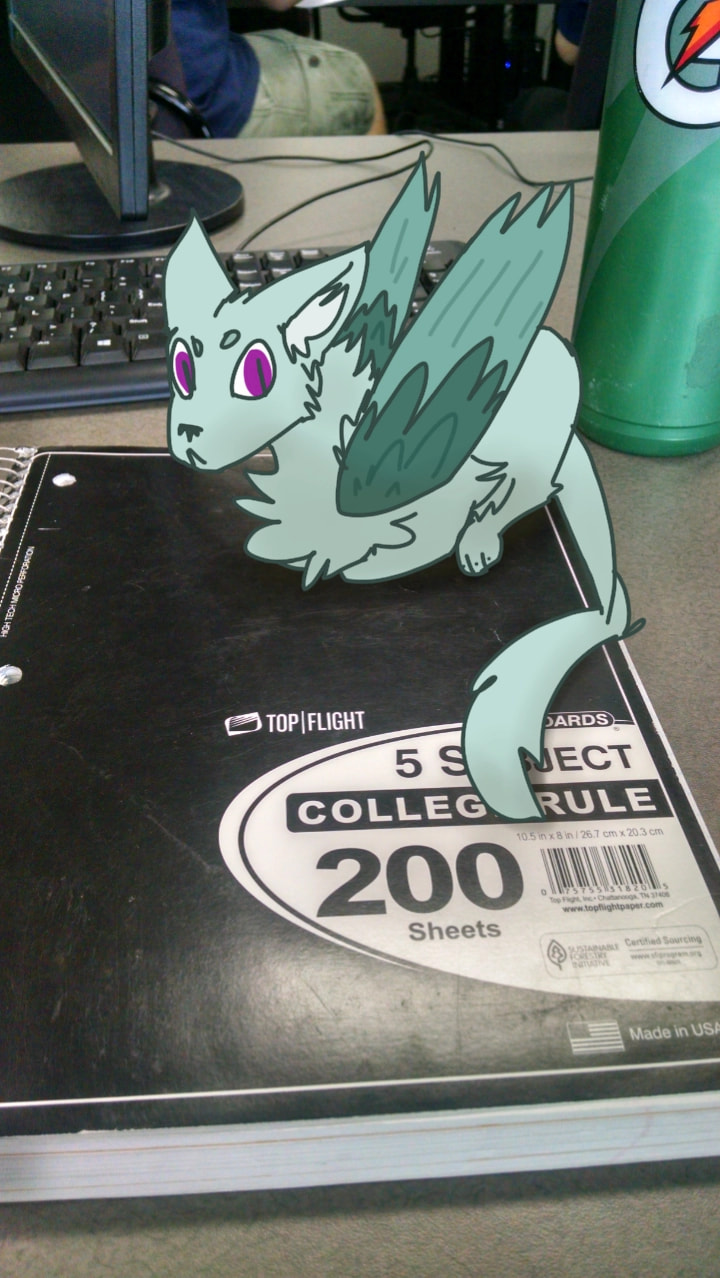 #photochallenge #fridayswithsketch #sonysketch ‪@sonysketch‬ ! woah! a dragon is on my notebook [EDIT: oh heck it got featured] [edit again: aaaaaaaaah1000 + likes skdmsmkdjfnnnfngkrl]