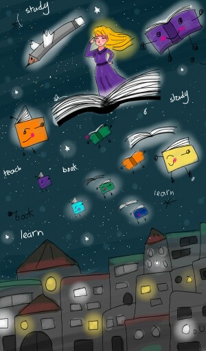 Ah , I love space , omg ,hope u like it #qualityeducation#featured againe @ #ChimeraContest #bysakura
