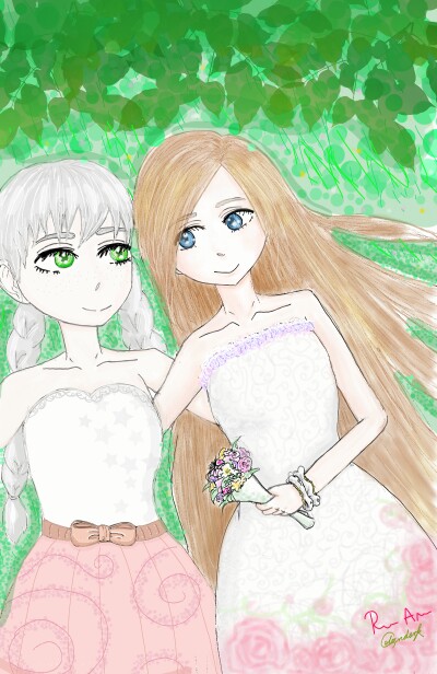 First collab with ‪@roosu‬ , so happy n i love this beautiful drawing very much!  楽しい共絵です (*^_^*)
#collab #collabart #featured