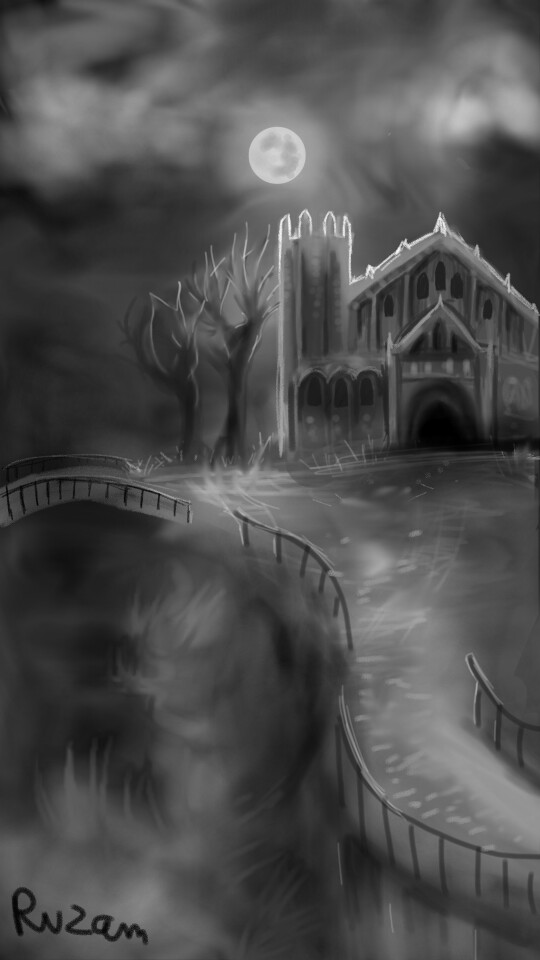 #night #black #castle