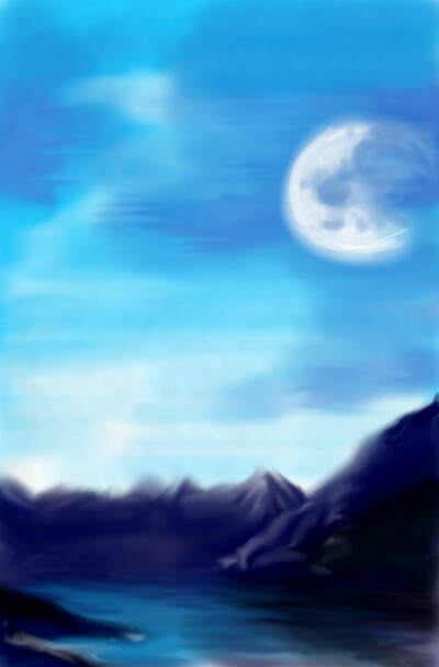 Blue landscape