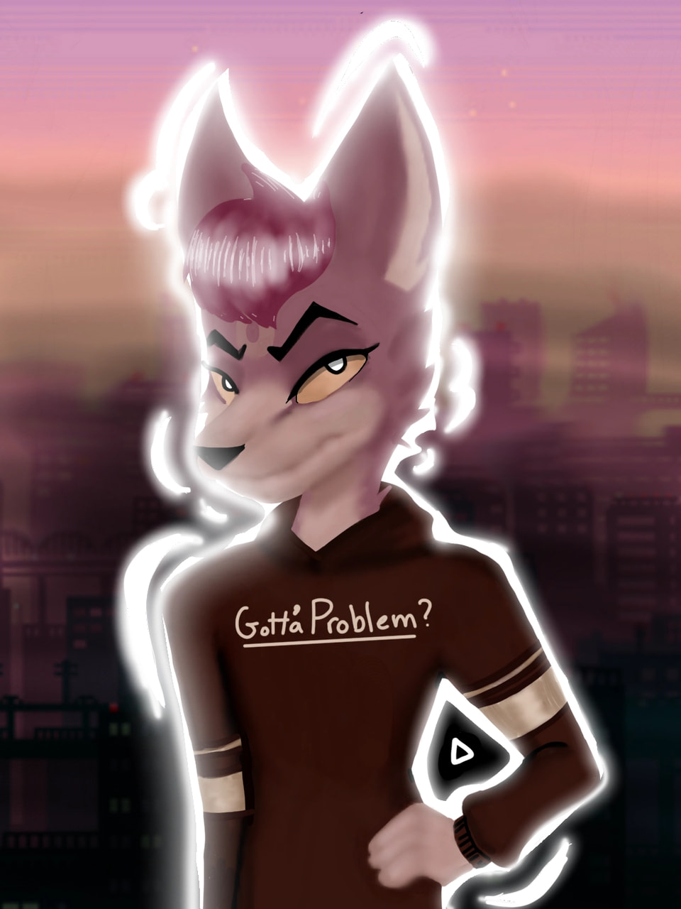 ‪@FancyFennixFox‬ #fridayswithsketch #mygift I chose Fennix because her posts make me laugh c: I'm sorry about the ears.  I colored them according to your ref sheet but it diddnt look right :( sorry