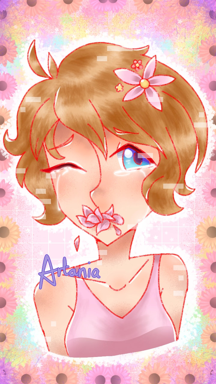 #manybrushes #fridayswithsketch #100PercentSketch #Hanahaki #pink This was actually kinda fun & I love the hair (definitely gonna use the dry oil tool again). About 10 brushes used