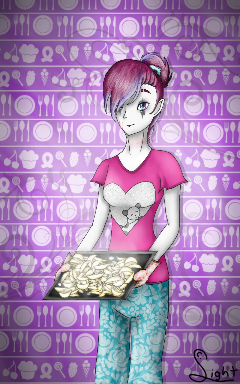 baked potato with cream^^ #myfavoritefood #fridayswithsketch #sketch #sony #sonysketch #shininght #Shininghtlight ‪ ‪@sonysketch‬ #purple #homechotles #Potato #mainoc #oc #scrary my sixth pic in featured