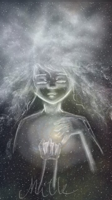 #dailydecember #universestickers #girl #universe #light #stars