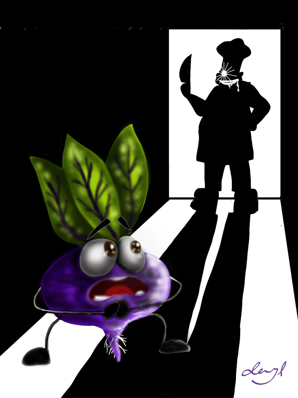 Chop! Chop! Its chopping time! #Inktober2018 #chop #darkness