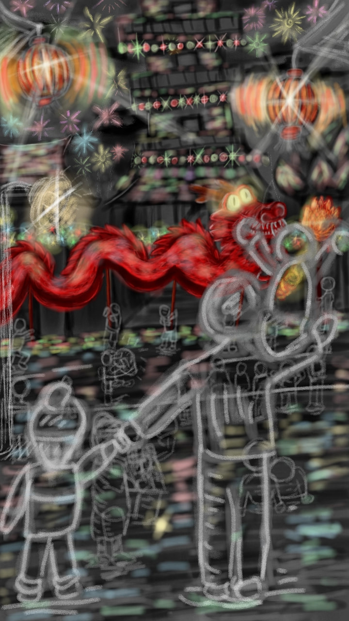 "Dragon Parade" #mydragon #fridayswithsketch