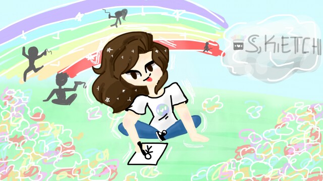 Here's my entry for #sketchworld :3 // It was really fun making this and challenging myself to only use the #Sketch tools XD Hope ya guys like it •v• #4stepstoz4 #sonysketch