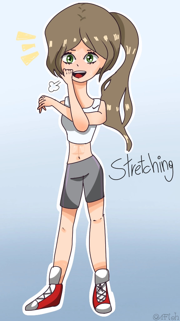 Lazy ....:P #stretch #inktober2018 #day26 #sport