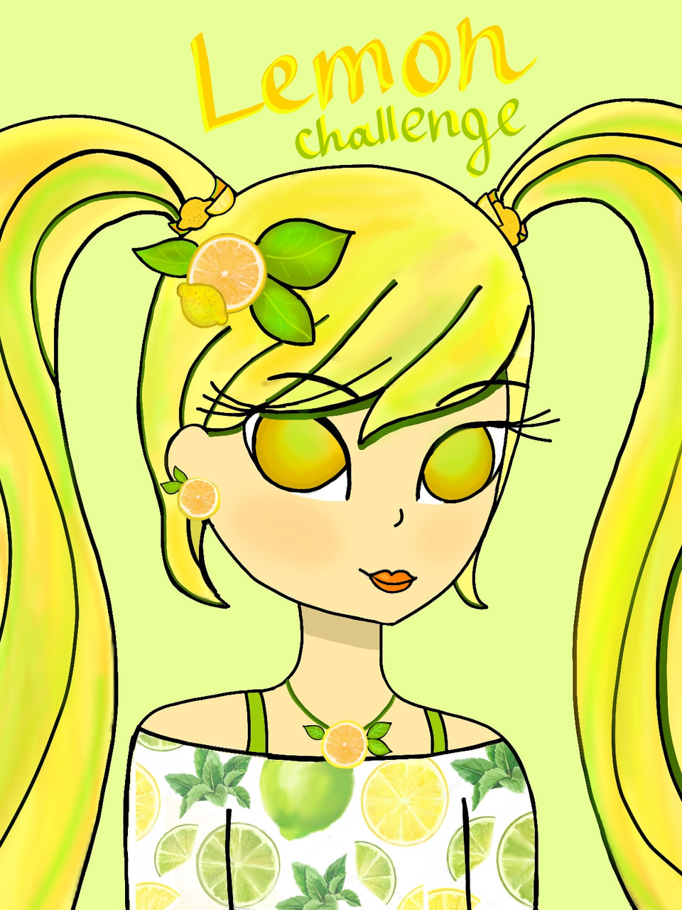 #mychallenge #fridayswithsketch i like lemons very much #LemonChallenge ‪@sonysketch‬ omg i am very Happy!! Thank you Sonysketch and thank you guys😍 i love you 😘