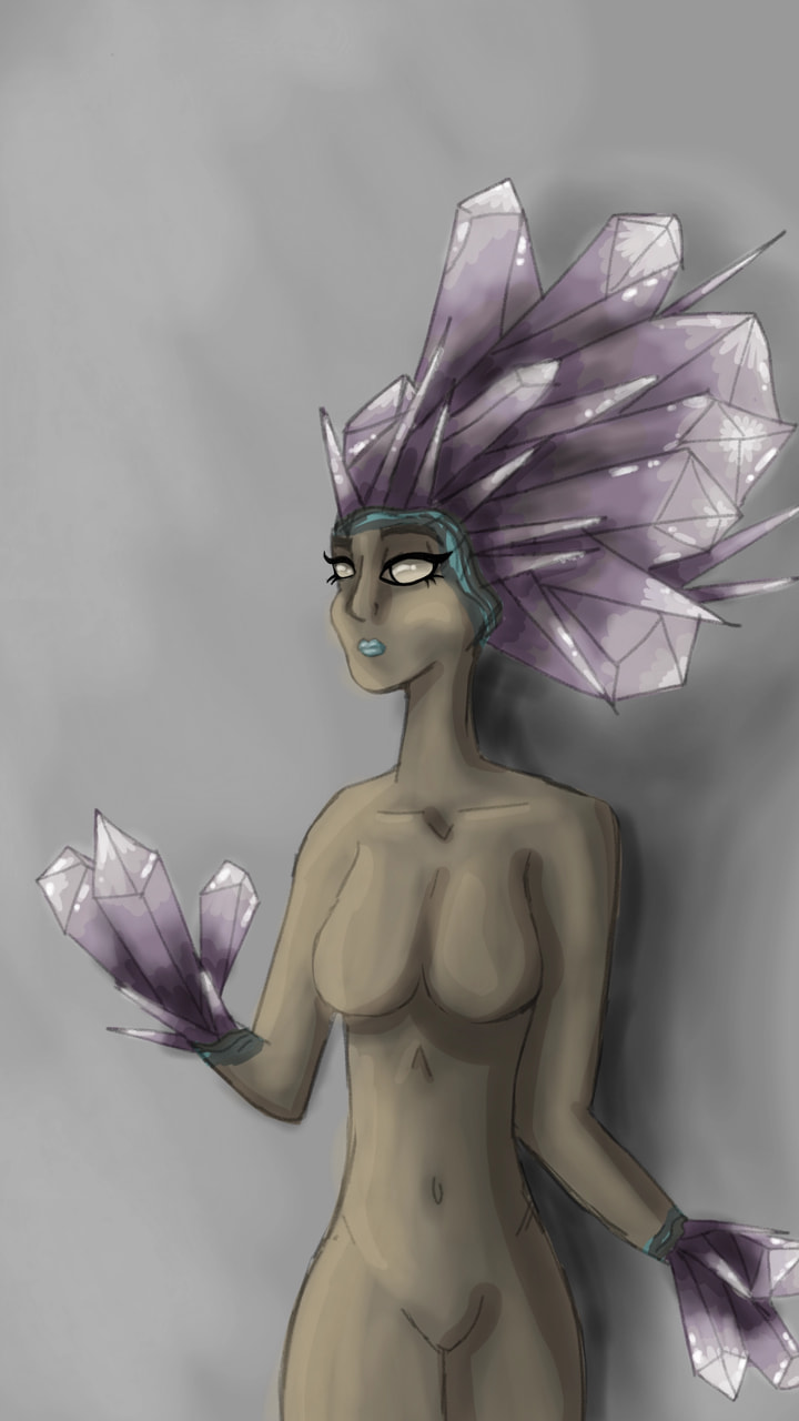 #myobject #fridayswithsketch #100PercentSketch she's an amethyst crystal. Took some time to make so I hope you like it. Edit: !!! I got featured!!! Thank you so much!  ‪@sonysketch‬