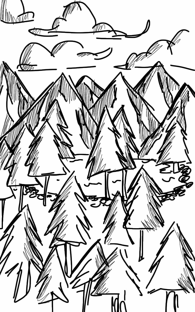 Uncolored version ^^ #sketch #fridayswithsketch #sketchchallenge #scribble #ScribbleChallenge ‪@sonysketch‬ edit: thank you so much, my second Featured sketch!