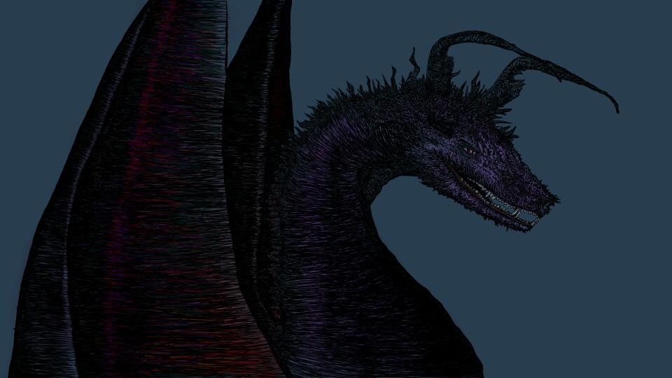 Step 5 :] I've finished this dragon, this here is only the 5th step, there are multiple versions of the finished dragon too... This is only the 5th step.... ;_; the 5th step guys.....