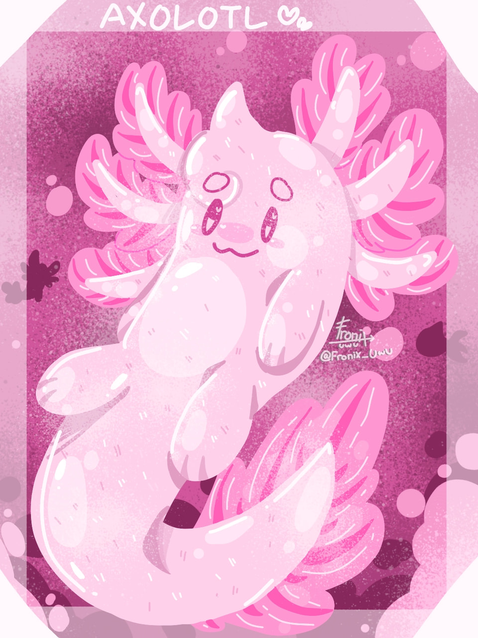 Okay, so this is my entry for #onecolor, ‪@sonysketch‬'s challange! and uh I honestly didn't really think this would be featured, but i have a lot of fun doing it. And Im really proud of it skks #axolotl #fridaywithsketch (?)